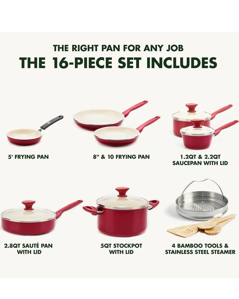 Greenpan GreenPan Rio Nonstick 16Pc Cookware Set 2