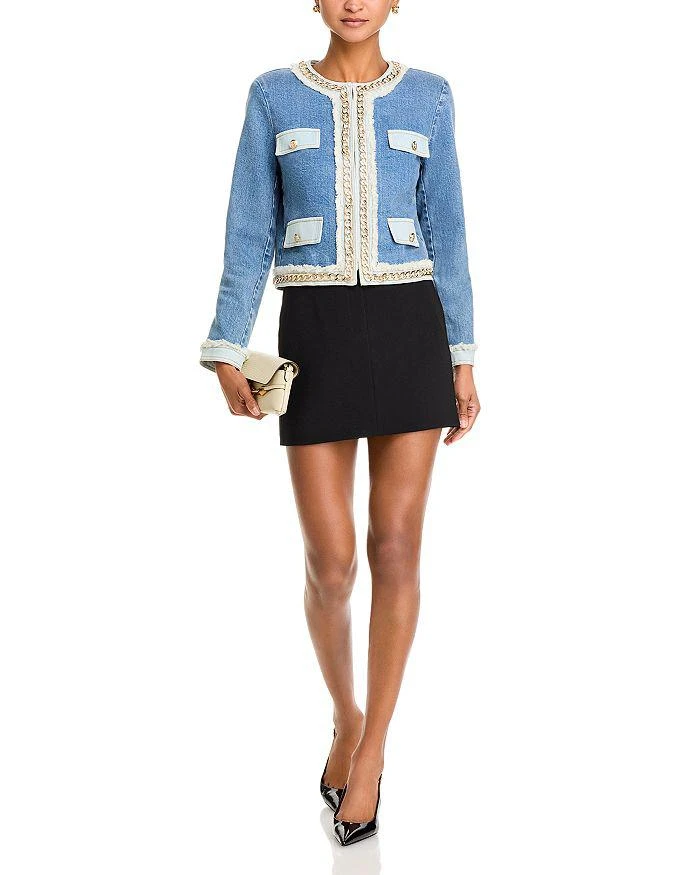 Alice + Olivia Landon Embellished Denim Jacket 2