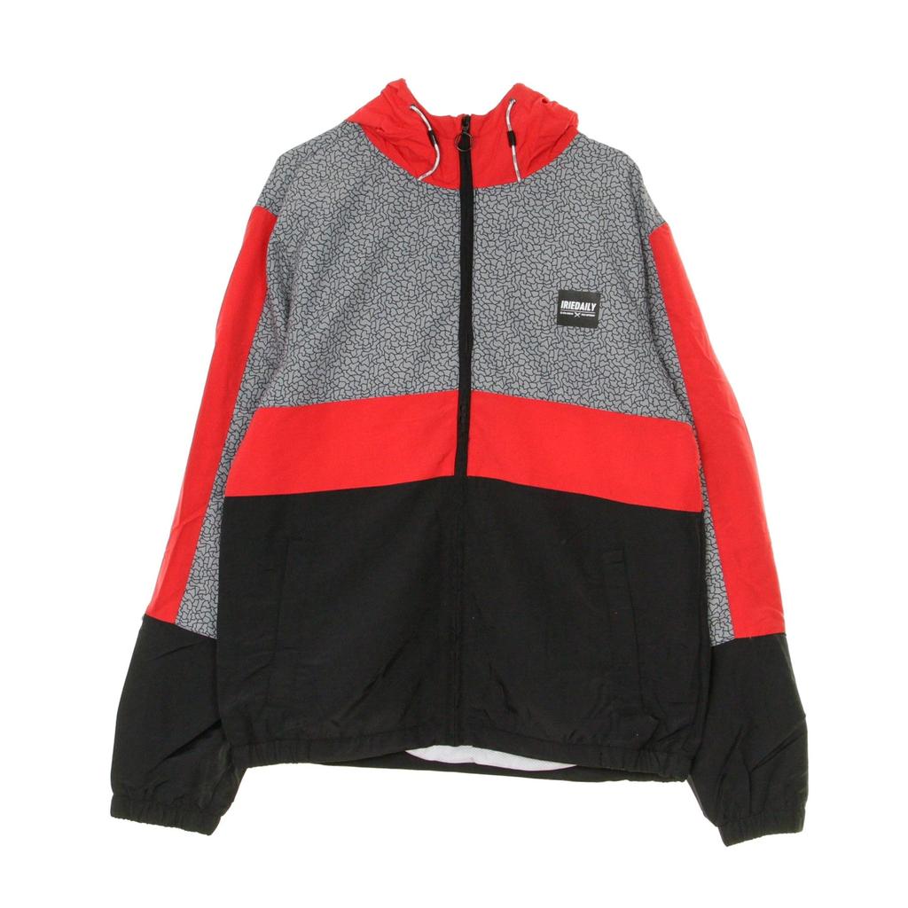 Iriedaily Prime Hood Jacket Men's Windbreaker Black/red