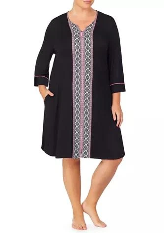Ellen Tracy Tracy Plus Size Zip Front Robe 1