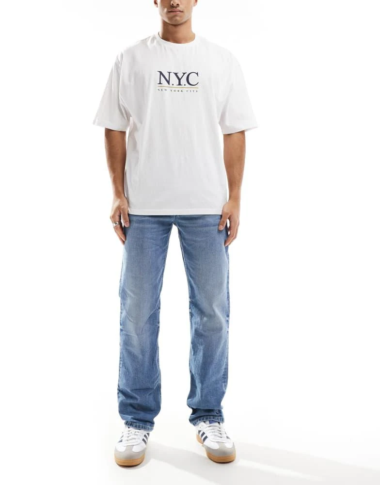 Cotton:On Cotton On regular slim fit jeans in burnin blue denim 1