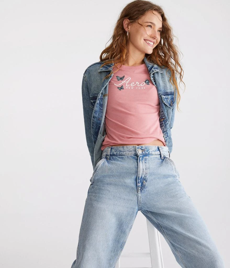 Aeropostale Aeropostale  Aero Script Butterflies Graphic Tee 2