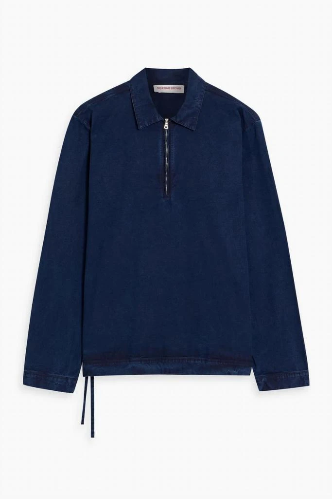 ORLEBAR BROWN Orlebar Brown - Men
s Oglio Denim Half-zip Shirt