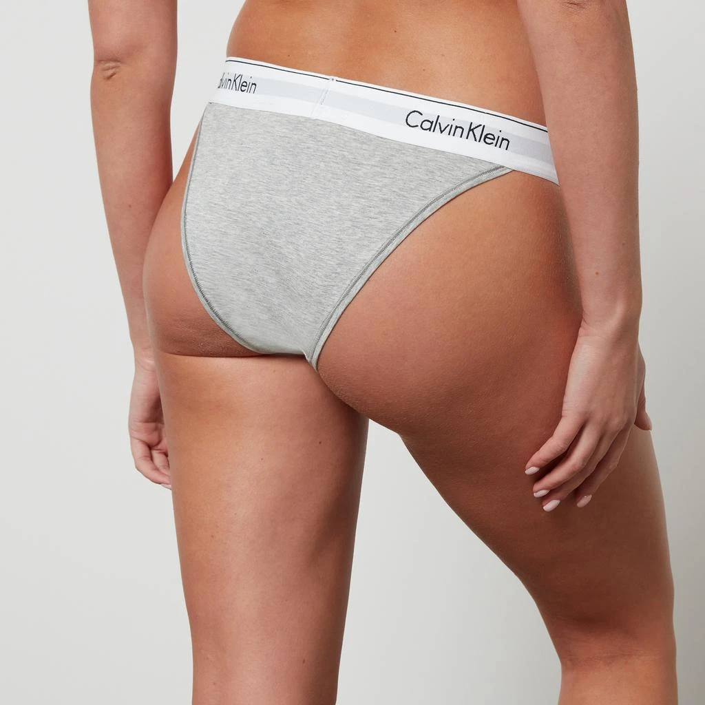 Calvin Klein Women's High Leg Tanga Briefs Grey 2