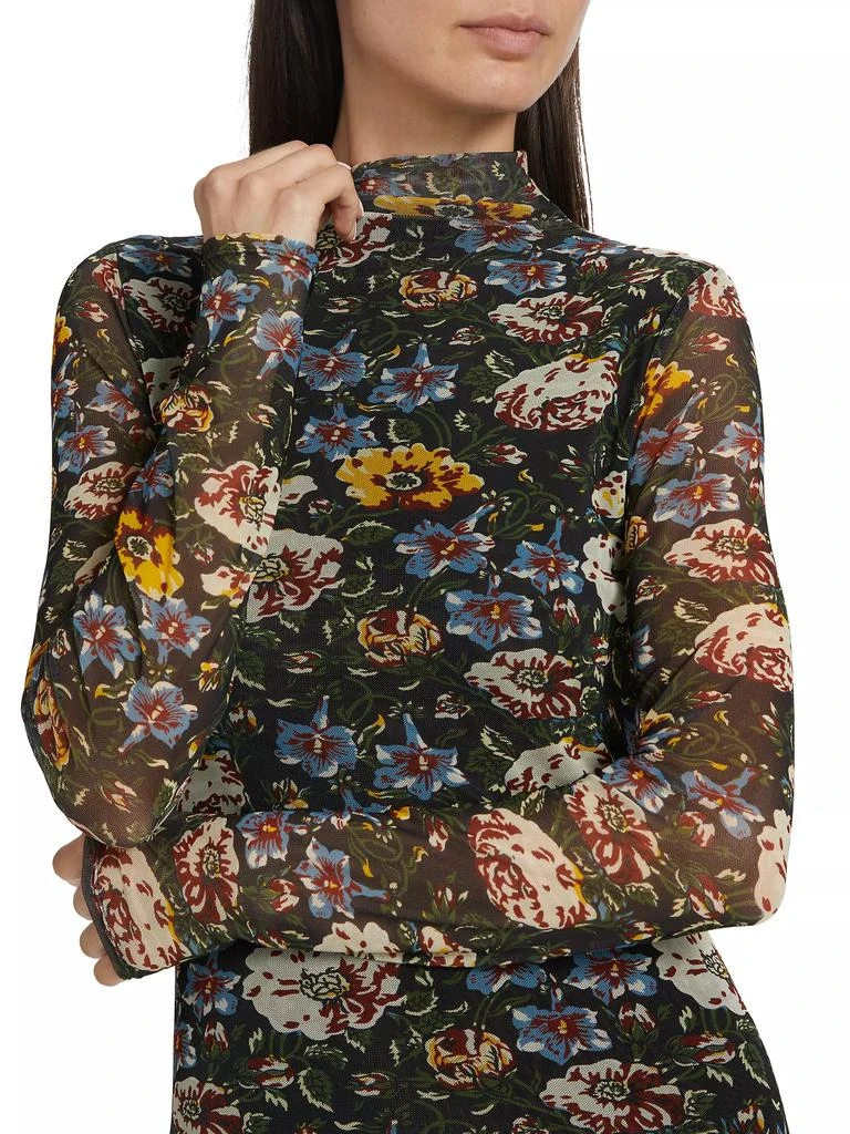 Rhode Mirabelle Floral Long-Sleeve Maxi-Dress 6