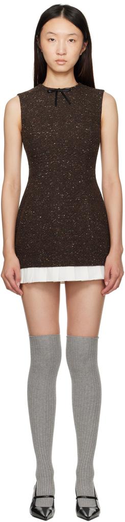 Shushu/Tong Navy Double Bow Sling Minidress - Dresses