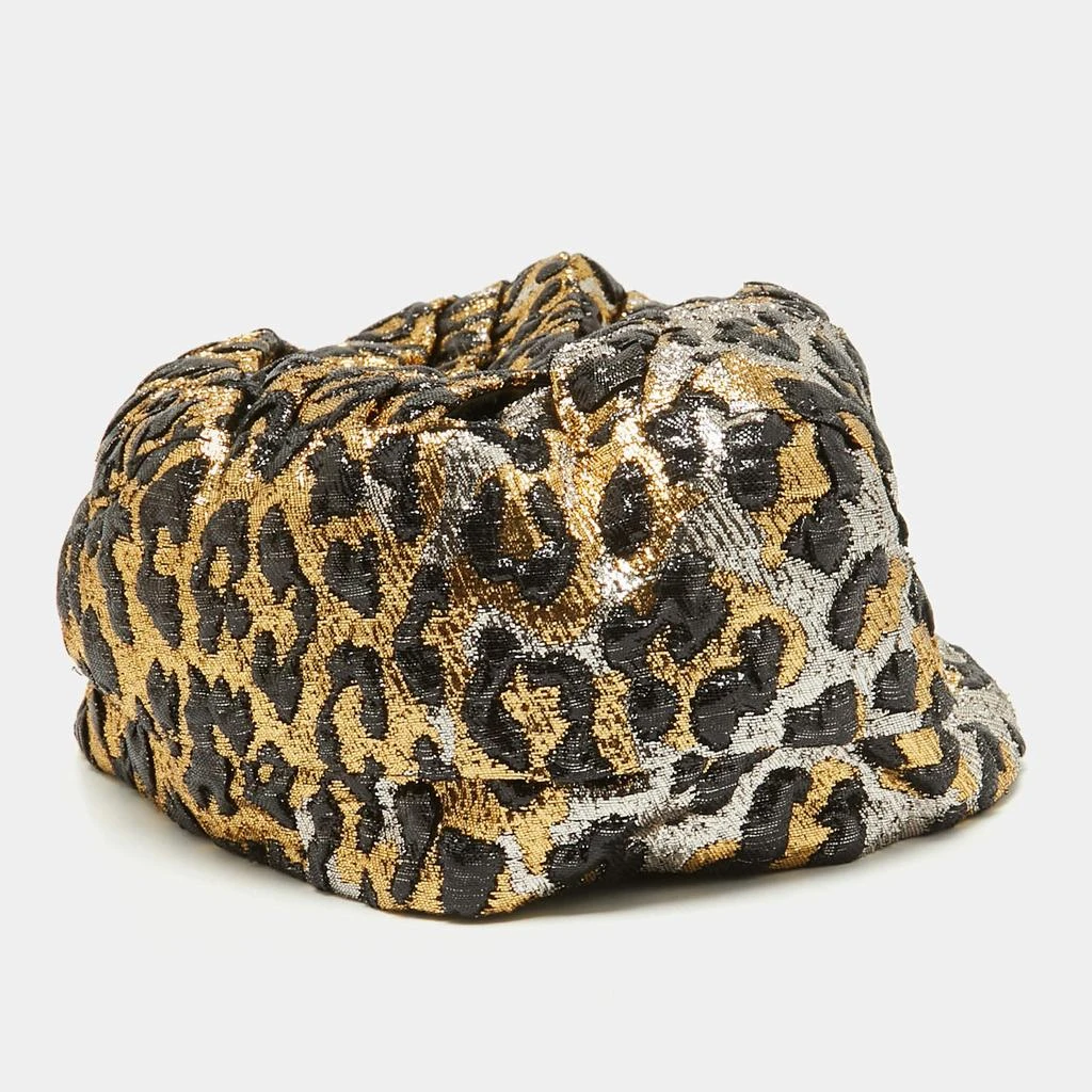 Gucci GG Lamé Turban Headwrap | Brown & Gold | Made in Italy Gucci Gg Lamé Scarf | italist main image 3