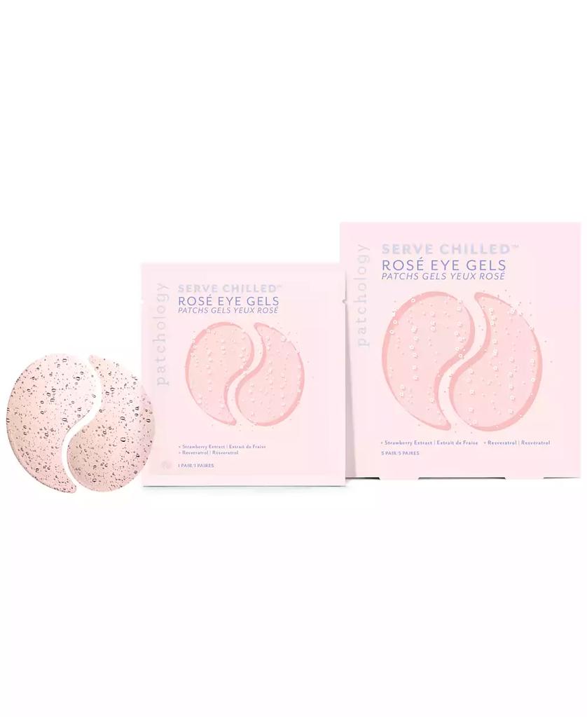 Patchology Serve Chilled Rosé Eye Gels, 5 pairs