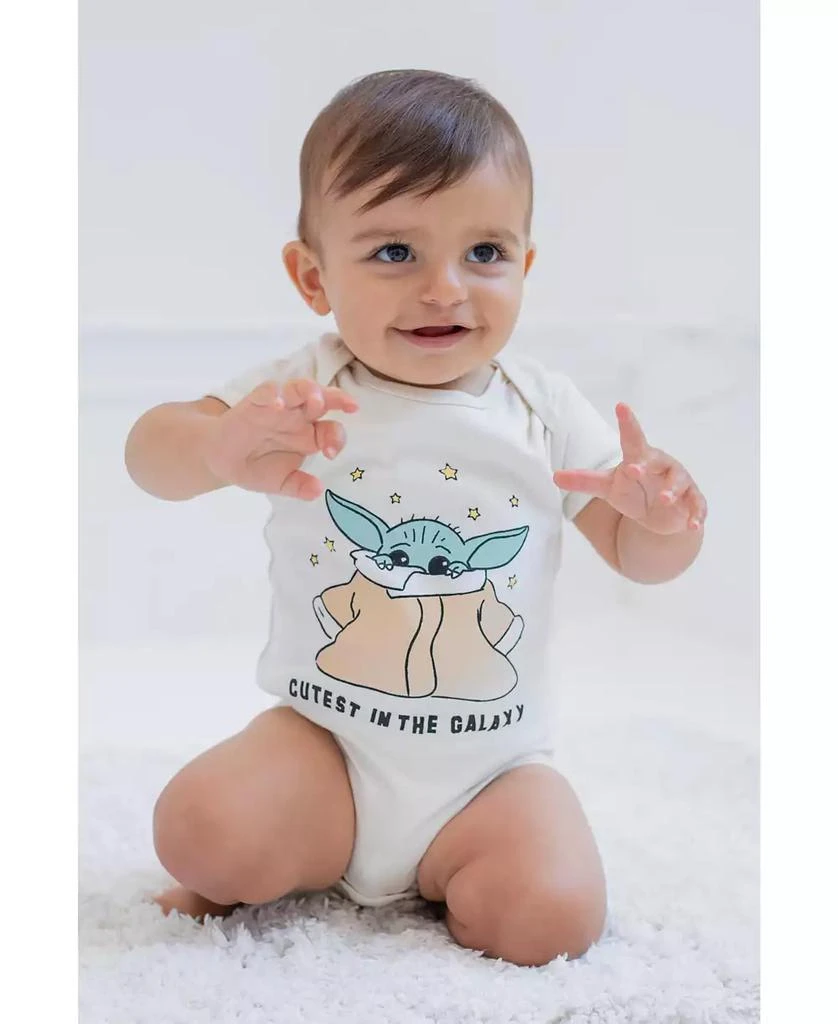 Star Wars Baby Boys Yoda R2-D2 Chewbacca 3 Pack Bodysuits 3