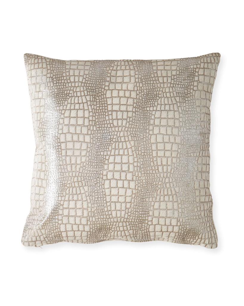 Massoud Coco Hair Hide Pillow, 19"Sq.