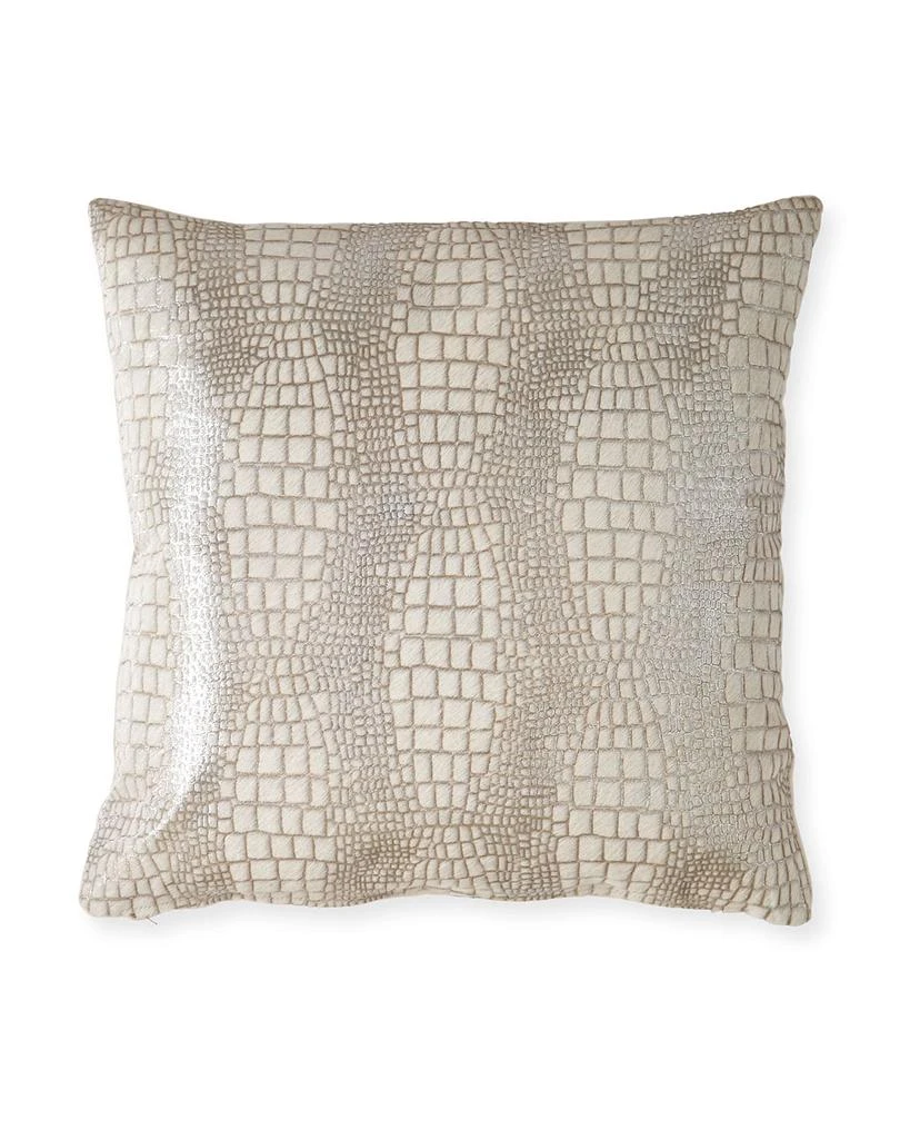 Massoud Coco Hair Hide Pillow, 19"Sq. 2