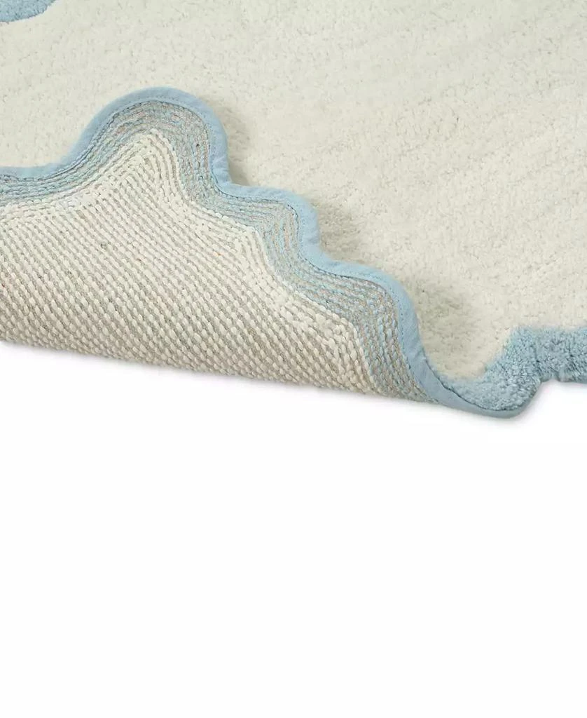 Pure Bath Cotton Contrast-Scallop Bath Rug 3