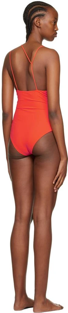 Nensi Dojaka SSSENSE Exclusive Orange Strappy One-Piece Swimsuit 3