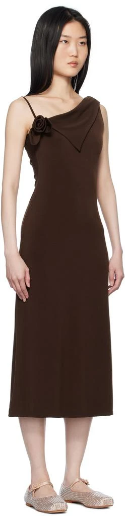 Sandy Liang Brown Otter Maxi Dress 2