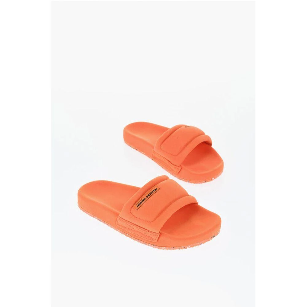 Heron Preston Padded Fabric Sandals with Women's Logo from Premium Outlets