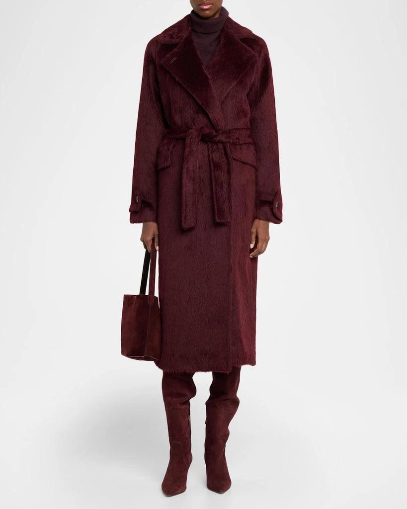 Max Mara Cherry Faux-Fur Wrap Coat 2