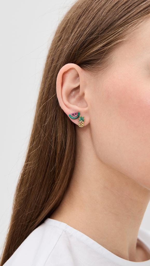 BAUBLEBAR Pineapple and Watermelon Earrings Set