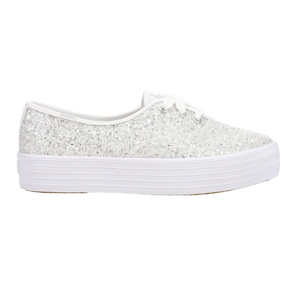 Keds Point Glitter Lace Up Platform Sneakers 1