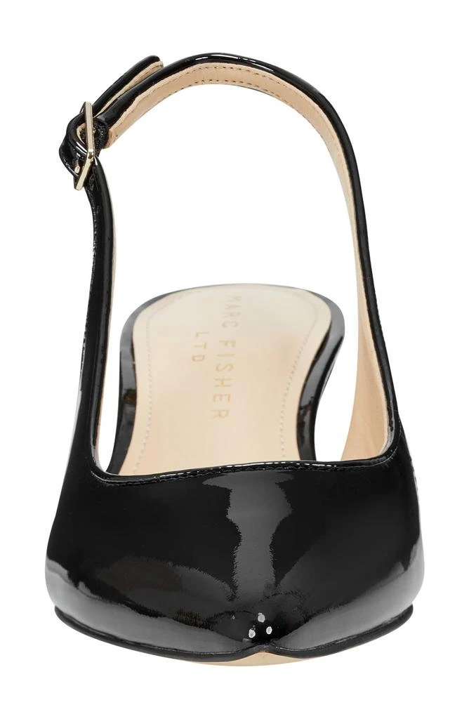 Marc Fisher Larysa Pointed Toe Kitten Heel Slingback Pump 4