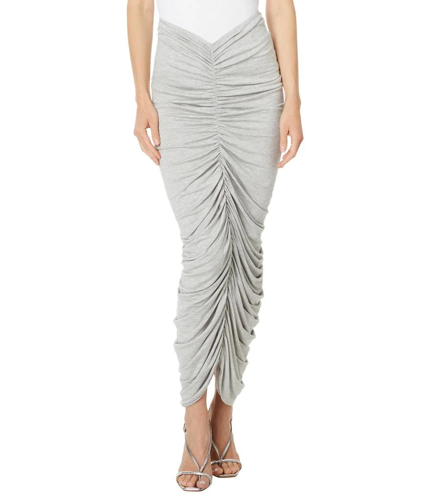 Norma Kamali Shirred Long Skirt 1