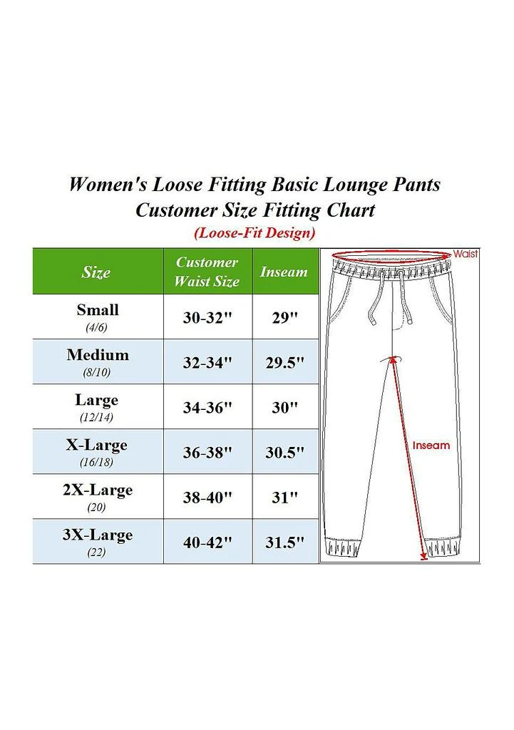 Galaxy By Harvic Galaxy By Harvic Women's Loose Fit Classic Lounge Pants-3 Pack 3