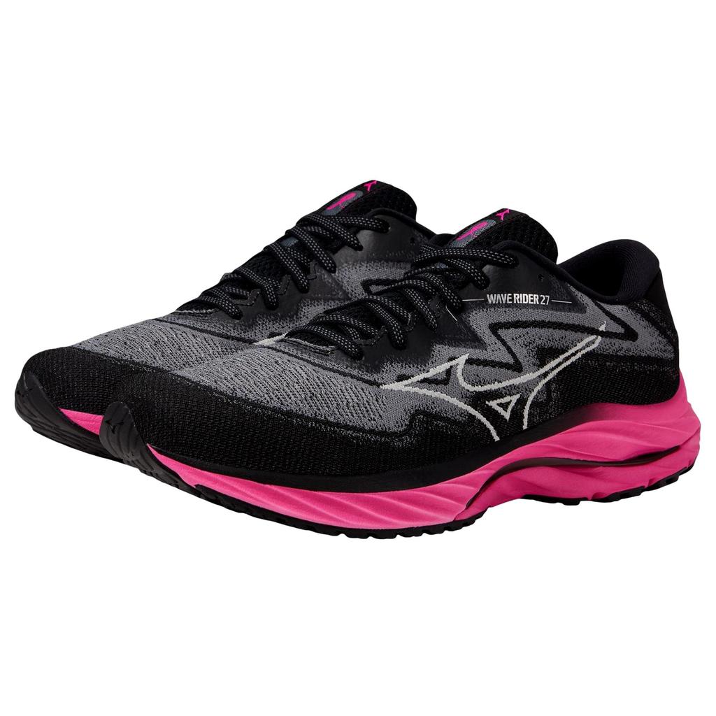 Mizuno Mizuno Wave Rider 27 SSW Black / Fuchsia  J1GC235401 Men's