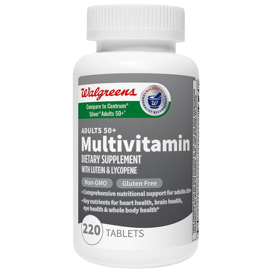 Walgreens Multivitamin Adults 50+ Tablets (220 days)