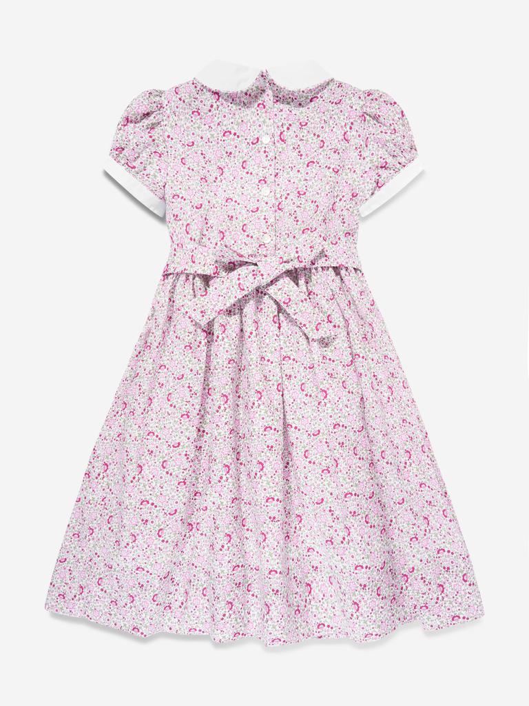 Sarah Louise Sarah Louise Girls Floral Smocked Dress in Multicolour