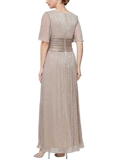 SLNY Long Aline Dress 2