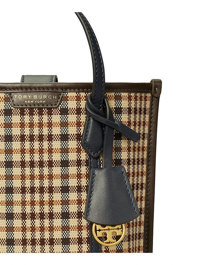 Tory Burch Perry Plaid Mini North South Tote 5