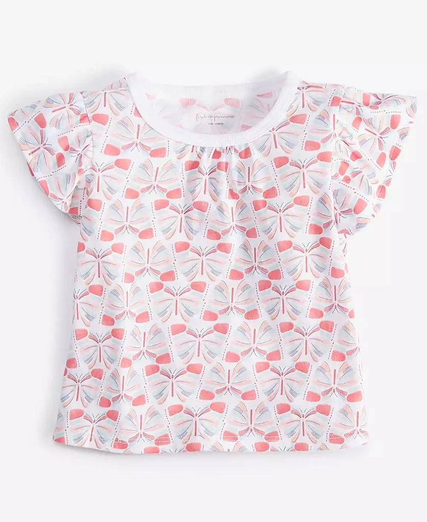 First Impressions Baby Girls Short-Sleeve Butterfly Love T-Shirt, Exclusively at Macy's 1