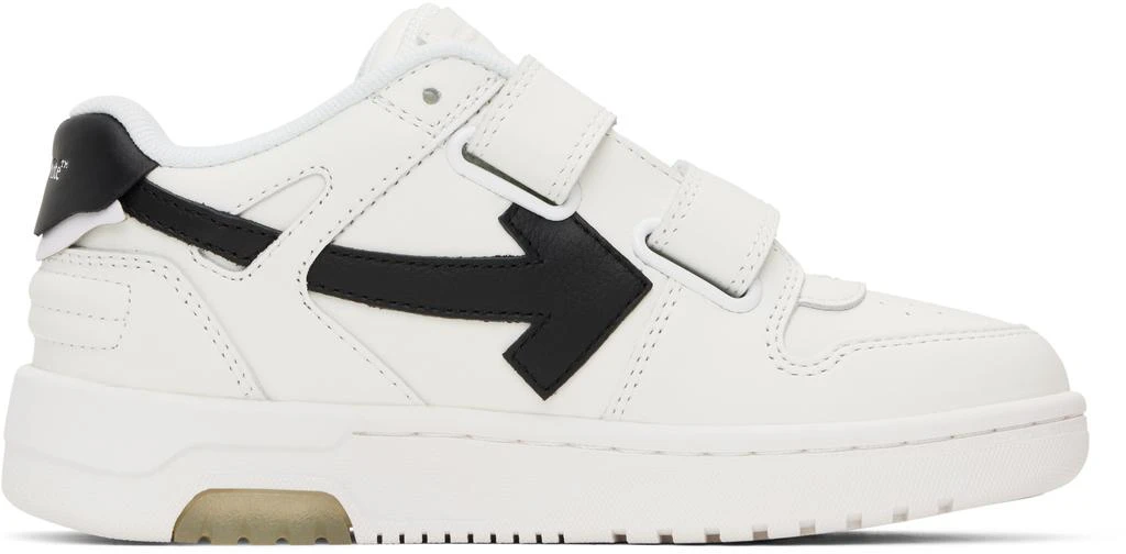 Off-White Kids White 
Black Out Of Office Straps Sneakers