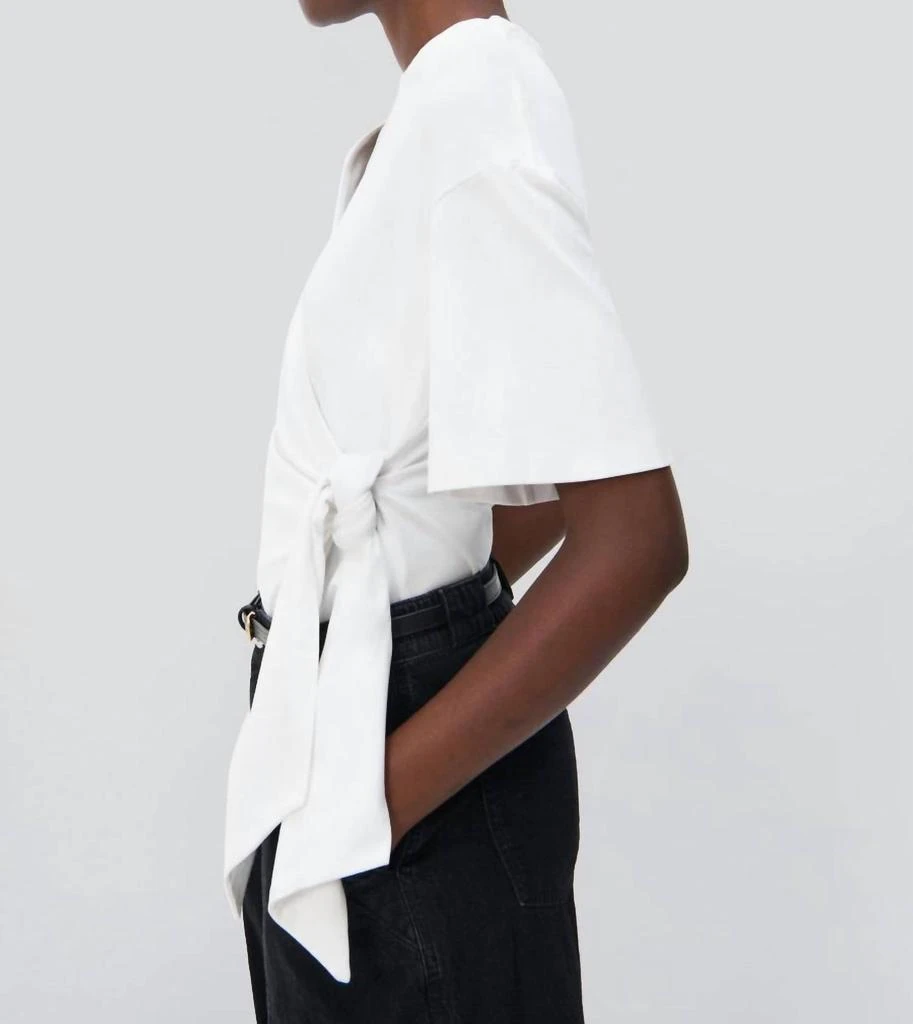 Jonathan Simkhai Jonathan Simkhai - Joline Wrap Tie T-shirt 4
