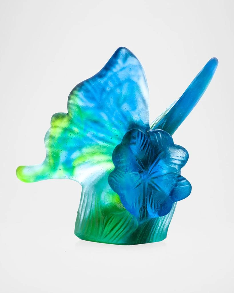 Daum Butterfly In Blue And Green Figurine 1