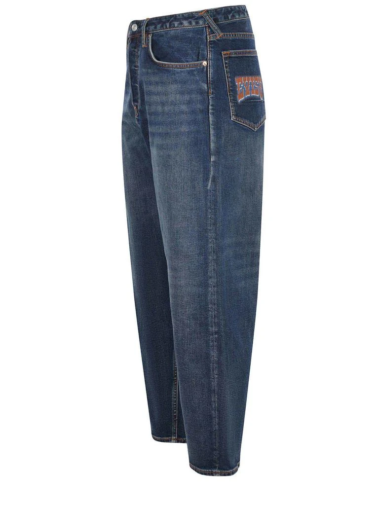 Evisu Jeans  In Dark Denim Cotton Blend. 2