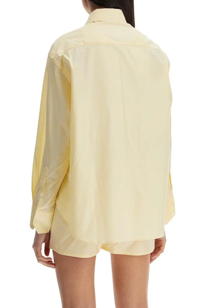 Homme Girls pale yellow cotton 70's style women's shirt 3