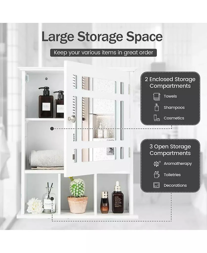 Volenca Wall Mounted and Mirrored Bathroom Cabinet 9