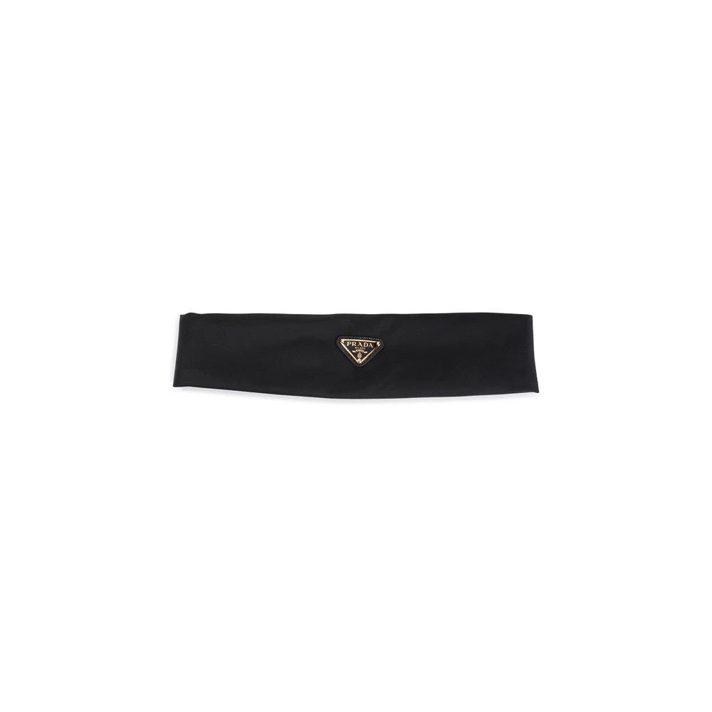 Prada Prada Triangle-Logo Headband 1
