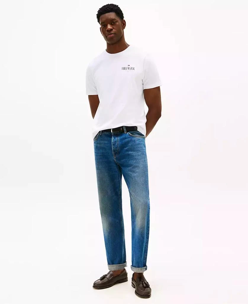 Tommy Hilfiger Men's Relaxed Fit Short Sleeve Crewneck Stack Logo T-Shirt 4