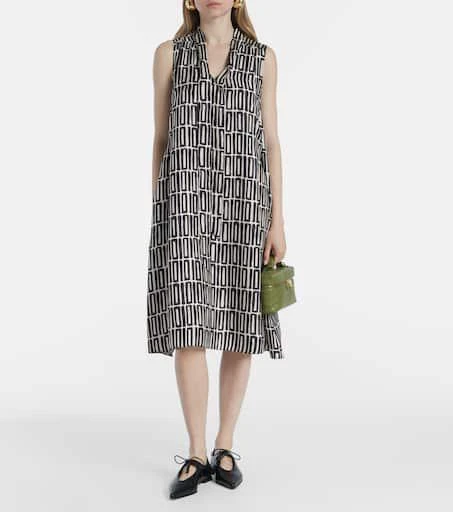 Max Mara Jackie silk twill midi dress 2