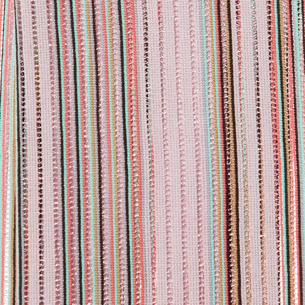 Missoni Missoni Pink Striped Lurex & Wool Fringed Stole 3