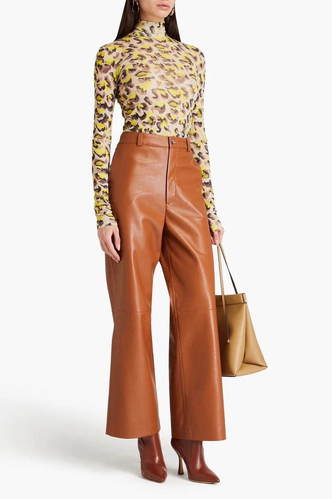 Nanushka Printed jersey turtleneck top 2