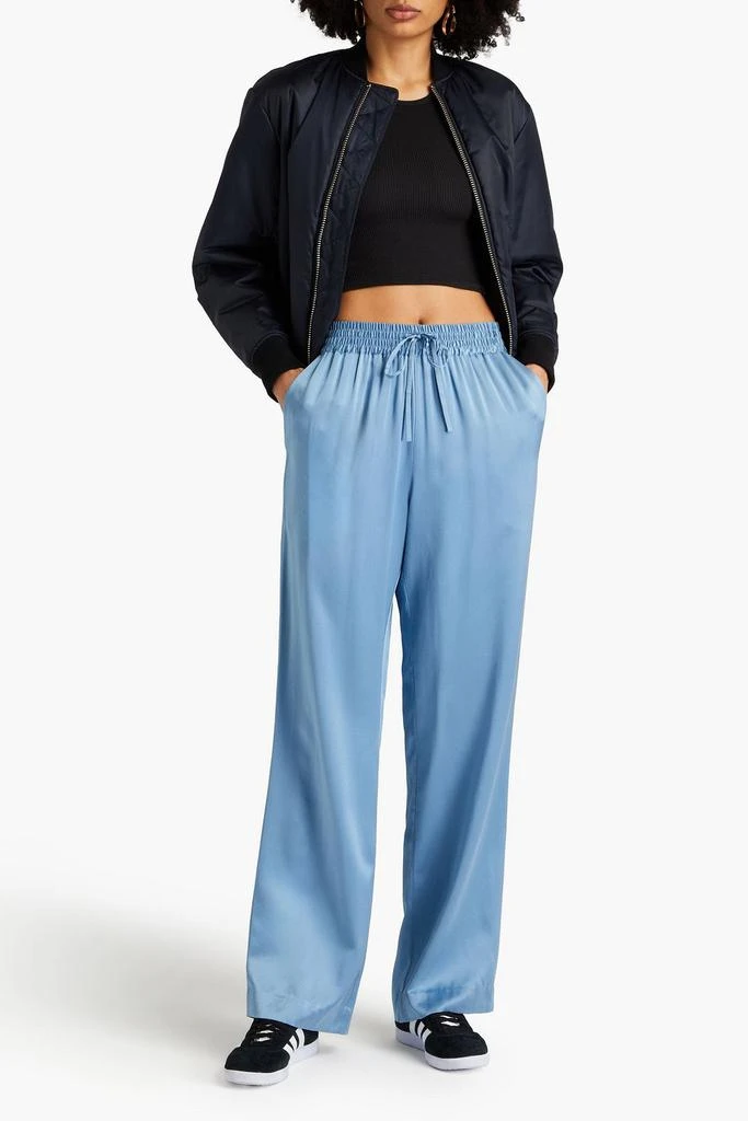 Loulou Studio Soma washed silk-satin wide-leg pants 2