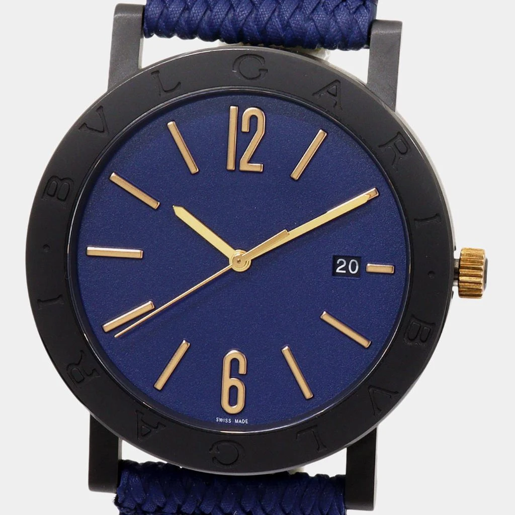 BVLGARI Bvlgari Blue Stainless Steel Bvlgari Bvlgari BB41S Automatic Men's Wristwatch 41 mm 1