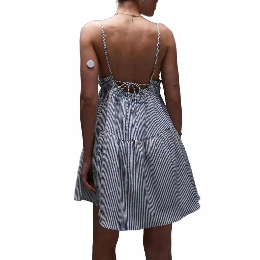 EMORY PARK Seaside Sweetheart Mini Dress In Blue / White 2