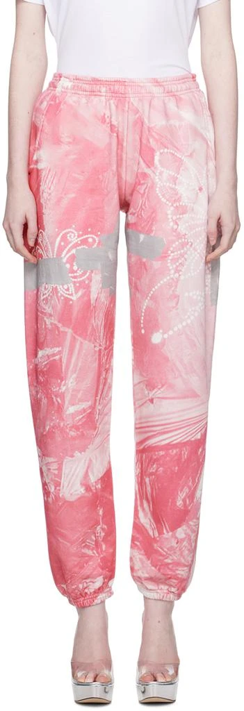Praying Pink Garbage Sweatpants 1