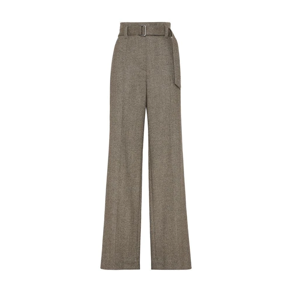 Brunello Cucinelli Loose Corset trousers with monili 7