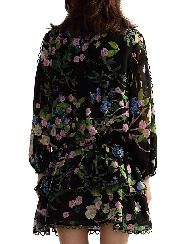 Cynthia Rowley Floral Silk Dropwaist Ruffled-Hem Minidress - Dresses &  Skirts - Free Shipping - BeyondStyle