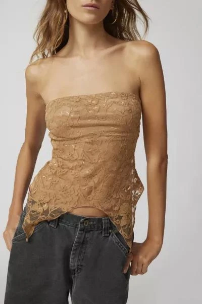 Urban Renewal Urban Renewal Remnants Witchy Lace Asymmetric Tube Top 3