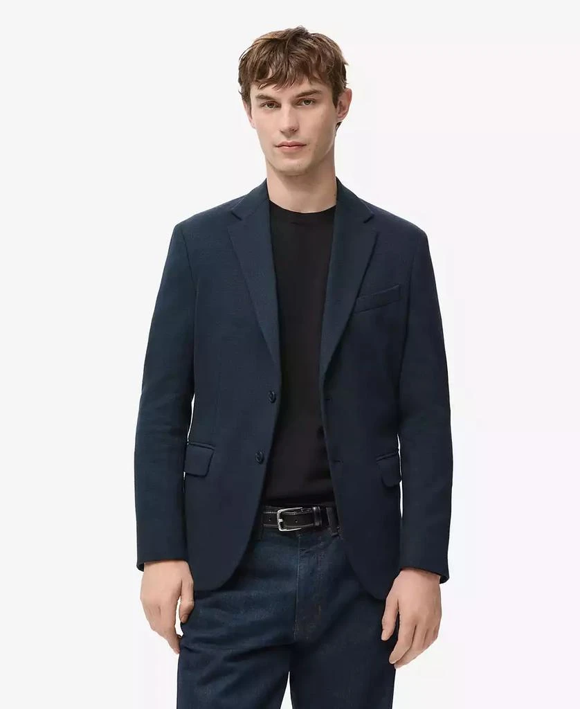 Mango Men
s Slim Fit Microstructure Blazer